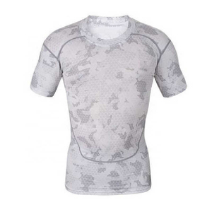 Wholesale Urban Camo Compression Tee Men’s Print Rash Guard <b>Base</b> <b>Layer</b> Lightweight Moisture-Wicking Athletic Training Shirt - Product Image 1