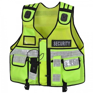 Custom Color Hi Vis Viz High Visibility Reflective Zip Pocket Security Waistcoats Jacket Workwear Vests in Wholesale Price - Product Image 1