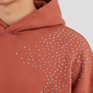 Sweat-shirts à strass pour hommes entièrement personnalisés, style parfait, vente chaude, prix raisonnable, design unique - Product Image 5