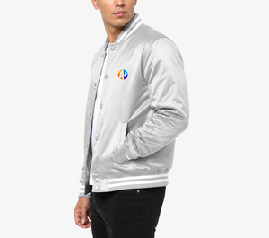 Mens varsity jacket <b>crafted</b> with premium fabric offering stylish warmth durable comfort and a timeless sporty everyday fashion - Product Image 4
