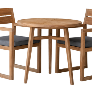 ARTERRA Premium <b>Patio</b> Dining Set Teak Garden Bistro Set <b>Round</b> <b>Table</b> with Chairs Luxury Outdoor Resort Villa Furniture - Product Image 2