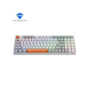 Tastiera Meccanica da Gaming Wireless K500 con 94 Tasti RGB, Tri-Modalità, Keycap in PBT, 20 Effetti Luminosi RGB, Batteria da 2500mAh, Switch Rossi, Bianca - Product Image 3