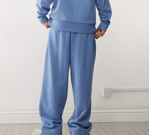 กางเกงขายาวทรงหลวมผ้าฟลีซคอตตอน 100% 400GSM สำหรับผู้ชายไซส์ใหญ่ ดีไซน์ใหม่ล่าสุด มีกระเป๋าข้าง สไตล์แบ็กกี้ รับออกแบบตามสั่ง OEM - Product Image 3