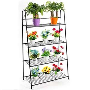 4 Tier for Metal Hanging <b>Plant</b> <b>Stand</b> with Gamla Rack <b>Tall</b> Planter for Pots Made in India - Product Image 1