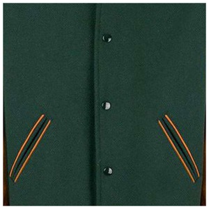 Chaqueta Deportiva Oem con Logotipo Personalizado Bordado, Chaqueta Bomber Unisex con Parches de Cuero, Chaqueta Letterman para Hombre, Chaqueta de Béisbol para Hombre - Product Image 5