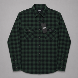 Best Quality Surplus Men's Buffalo <b>Plaid</b> Flannel <b>Shirt</b> Long Sleeve Cotton Button-Up Casual Outdoor Workwear OEM/ODM Wholesale - Product Image 3