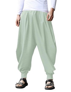 Pantalon de pyjama décontracté pour homme, imprimé en noir et blanc, taille haute élastique, fermeture plate sur le devant, idéal printemps-été - Product Image 6