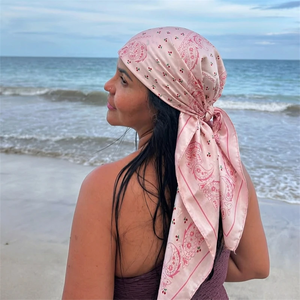 Pañuelo Cuadrado de Satén 2026 para Mujer, Hijab con Estampado Paisley, Elegante Pañuelo de Seda para el Cuello, Chal, Accesorios para el Cabello, Bandana - Product Image 1
