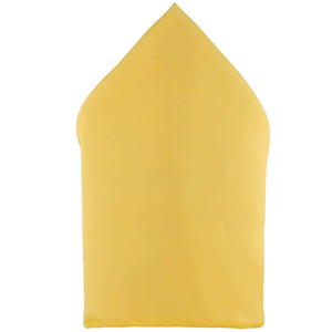 Pañuelo de bolsillo Tie Benon de color amarillo sólido para hombre |   Pañuelo de bolsillo formal de primera calidad para bodas, trajes de negocios y fiestas - Product Image 1