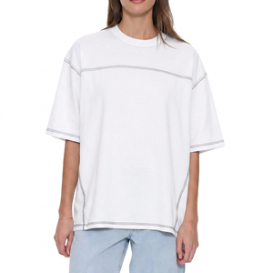 Camiseta de Hombre de Corte Regular, 100% Algodón, Cuello Alto, Manga Corta, con Patrón, Ribete en Contraste, Logotipo Frontal Formal, Estilo Tejido - Product Image 5