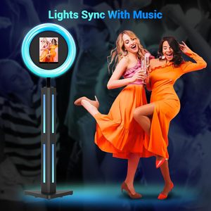 Pantalla Digital Móvil de 43 Pulgadas con Estuche de Transporte, Kiosco Publicitario UHD Portátil para Cabina de Fotos y Vídeos - Product Image 3