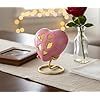 Handmade <b>Ceramic</b> Teardrop Pet Urn Pink Heart Design for <b>Dogs</b> Durable Memorial Casket - Product Image 3
