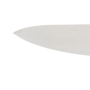 Couteaux de cuisine de chef à lame argentée et manche marron avec protège-doigts ergonomique pour couper les légumes, la viande et préparer les aliments - Product Image 3