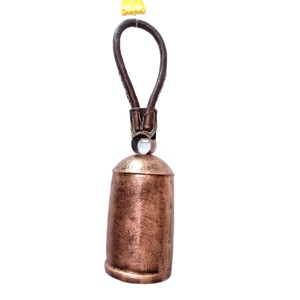 Campanas de vaca colgantes de hierro fundido Metal inspirado tibetano meditación decorativa con cuerda colgante de yute campanas colgantes de Navidad - Product Image 1