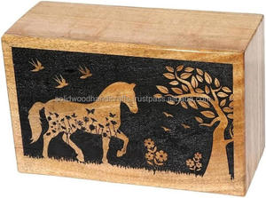Urne funéraire en bois artisanale à succès pour les cendres d'adultes, urnes funéraires humaines, urnes de sépulture - Product Image 3