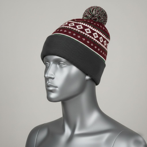 Wholesale Custom <b>Knit</b> <b>Beanie</b> Cap Solid Color Blank for Men Women Winter Warm Hat Outdoor Casual Beach 100% Acrylic Jacquard - Product Image 4