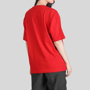เสื้อยืดโอเวอร์ไซส์ผู้หญิงไซส์ใหญ่ MOQ ต่ำ ผ้าเจอร์ซีย์ 100% ผ้าฝ้าย ระบายอากาศดี เหมาะสำหรับฤดูร้อน สไตล์ลำลอง สีพื้น รับสกรีนโลโก้ คุณภาพสูง - Product Image 5