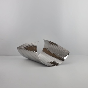 Bandeja de Frutas de Acero Inoxidable de Lujo, Bandeja Decorativa de Metal con Forma de Ola Curva, Centro de Mesa, Adorno, Decoración para el Hogar y Hoteles al por Mayor - Product Image 5