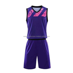 Kits de uniformes de baloncesto profesionales personalizados transpirable de secado rápido impresión por sublimación de tela cómoda ropa deportiva de equipo-OEM - Product Image 1