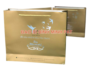 Bolsa de papel con asa de tamaño personalizado, bolso de compras de Papel Kraft de lujo - Product Image 5