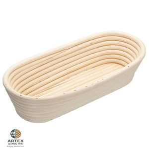 Eco Friendly Rattan Oval for <b>Basket</b> for Dough Rising and Artisan <b>Bread</b> Making Vietnam ARTEX QUANG PHU - Product Image 3