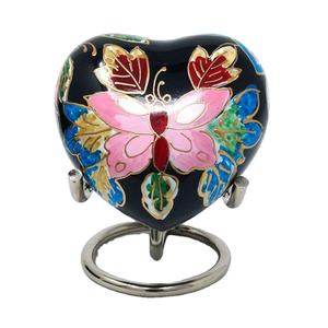 Urnes de crémation en forme de cœur personnalisables pour souvenir urnes en cendres pour cadeau funéraire approvisionnement commémoratif meilleure vente d'urnes en métal faites à la main artisanat - Product Image 1