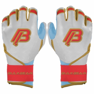 Nuevos Guantes de Bateo de Cuero Personalizables de Alta Calidad, Superligeros, Antideslizantes, Transpirables, con Cierre de Gancho y Bucle para Sóftbol y Béisbol - Product Image 1