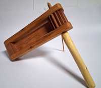 Wooden Castanet Hand Clapper Percussion Instrument Noise Maker for Music Teaching and Party Use