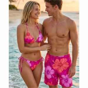 Summer Vacation Matching Family Swimwear Floral Beach <b>Bikini</b> <b>Set</b> - Product Image 4
