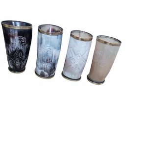Vaso de Cuerno de Búfalo Estilo Vikingo al por Mayor, Hecho a Mano, Rústico, para Fiestas Medievales, Decoración del Hogar y Eventos Temáticos - Product Image 1