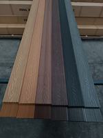 Planches de terrasse modernes en bois composite Co-extrudé imperméable à l'eau Platelage extérieur en bois brossé en plastique sans couture