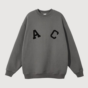 Sudaderas de Felpa de Algodón Grueso para Hombre, Estilo Oversize, con Estampado Personalizado, Ropa Urbana para Invierno, Diseño Bordado por el Fabricante - Product Image 2