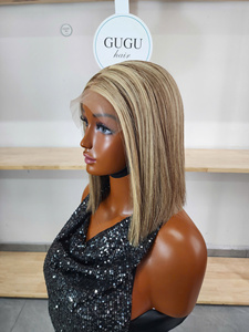 Cheveux vierges vietnamiens longs et raides pour perruque en dentelle, transparente, double densité, closure 5x5, sans colle, densité 250%, bonnet moyen - Product Image 2