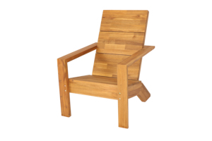 Silla Adirondack diseñada con respaldo inclinado clásico, reposabrazos anchos y construcción sólida, ideal para relajarse al aire libre en jardines. - Product Image 3