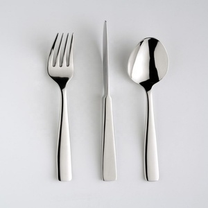 Matte Polish Stainless Steel <b>Flatware</b> <b>Sets</b> for Camping Matte Gold Modern Design <b>Flatware</b> <b>Sets</b> for Wedding Rental Luxury Hotels - Product Image 1