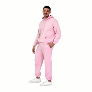 Conjuntos deportivos de dos piezas con logotipo personalizado para hombre, sudaderas a juego para etiquetas de ropa urbana estadounidense, bajo MOQ, precio de fábrica de marca privada - Product Image 3