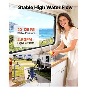Sistema di filtrazione dell'acqua premium da 5 micron per camper con staffa di montaggio per cartuccia per camper - Product Image 5