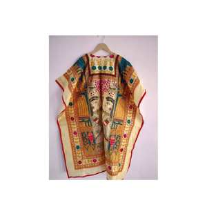 Caftán de seda con estampado floral para mujer, ropa informal, pareo para traje de baño - Product Image 1