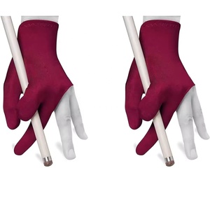 Guantes de Taco de mano izquierda de 3 dedos para tiradores de piscina, accesorios esenciales de billar, billar francés de nueve bolas - Product Image 4