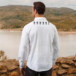 เสื้อเชิ้ตเชื่อม FR น้ำหนักเบา ทนไฟ ป้องกันไฟไหม้ เสื้อเชิ้ตผู้ชาย คุณภาพสูง ผ้าฝ้าย 100% เสื้อเชิ้ตทำงานสำหรับผู้ชาย เสื้อเชื่อม FR - Product Image 4