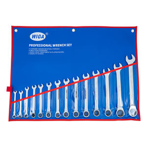 [WIGA] Jeu de clés à cliquet combinées métriques en acier au chrome-vanadium, outil manuel professionnel pour le bricolage et l'OEM - Product Image 2