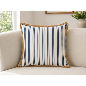 100% Linen Printed Cushion <b>Cover</b> | Luxury Decorative Throw Pillow <b>Cover</b> for <b>Sofa</b>, <b>Bed</b> & Living Room - Product Image 3