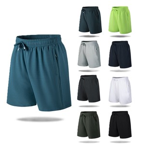 Shorts pour hommes OEM direct usine transfrontalier, séchage rapide, coupe ample, cinq-quarts, sport décontracté, en soie glacée, pour la plage, grande taille - Product Image 1