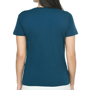 T-shirts décontractés à manches courtes pour femmes, coupe classique, couleur unie, été, haute qualité, 100% coton, écologiques, respirants, personnalisables - Product Image 3