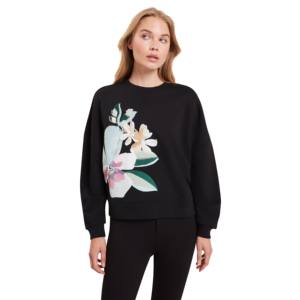 Sweat-shirt à col rond en molleton de coton à manches longues imprimé sur mesure pour femmes, sweat-shirt personnalisé, sweat-shirts - Product Image 1