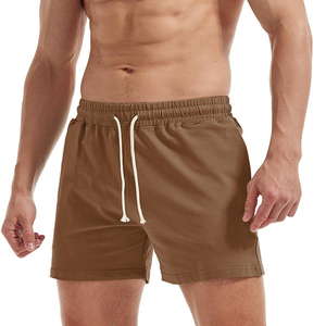 Shorts de sport en coton pour hommes, légers, confortables, décontractés, avec taille élastique, pour la course et le fitness - Product Image 3
