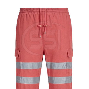 Pantalones de Seguridad Jogger ANSI Clase 2, Impermeables, con Luz LED Intermitente, Logotipo Personalizado, Cintura Flexible y Transpirable, Ropa de Trabajo Industrial - Product Image 2