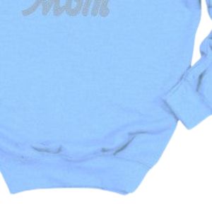 Sweat-shirt bleu à col rond pour femme, pull décontracté à manches longues, style streetwear, vêtements confortables pour tous les jours - Product Image 6