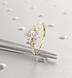 Anillo de Diamante Ovalado Sintético Cultivado en Laboratorio, Estilo Étnico, Chapado en Oro de 18K, Certificado IGI, para Compromiso o Aniversario, para Mujer - Product Image 2