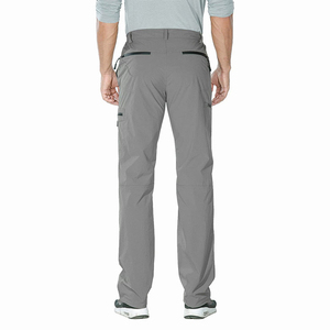 Pantalon cargo homme en toile légère, coupe slim, tendance, confortable, décontracté, taille élastique - Product Image 4